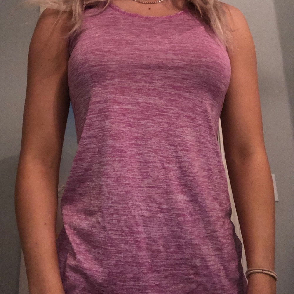 Pink workout tank